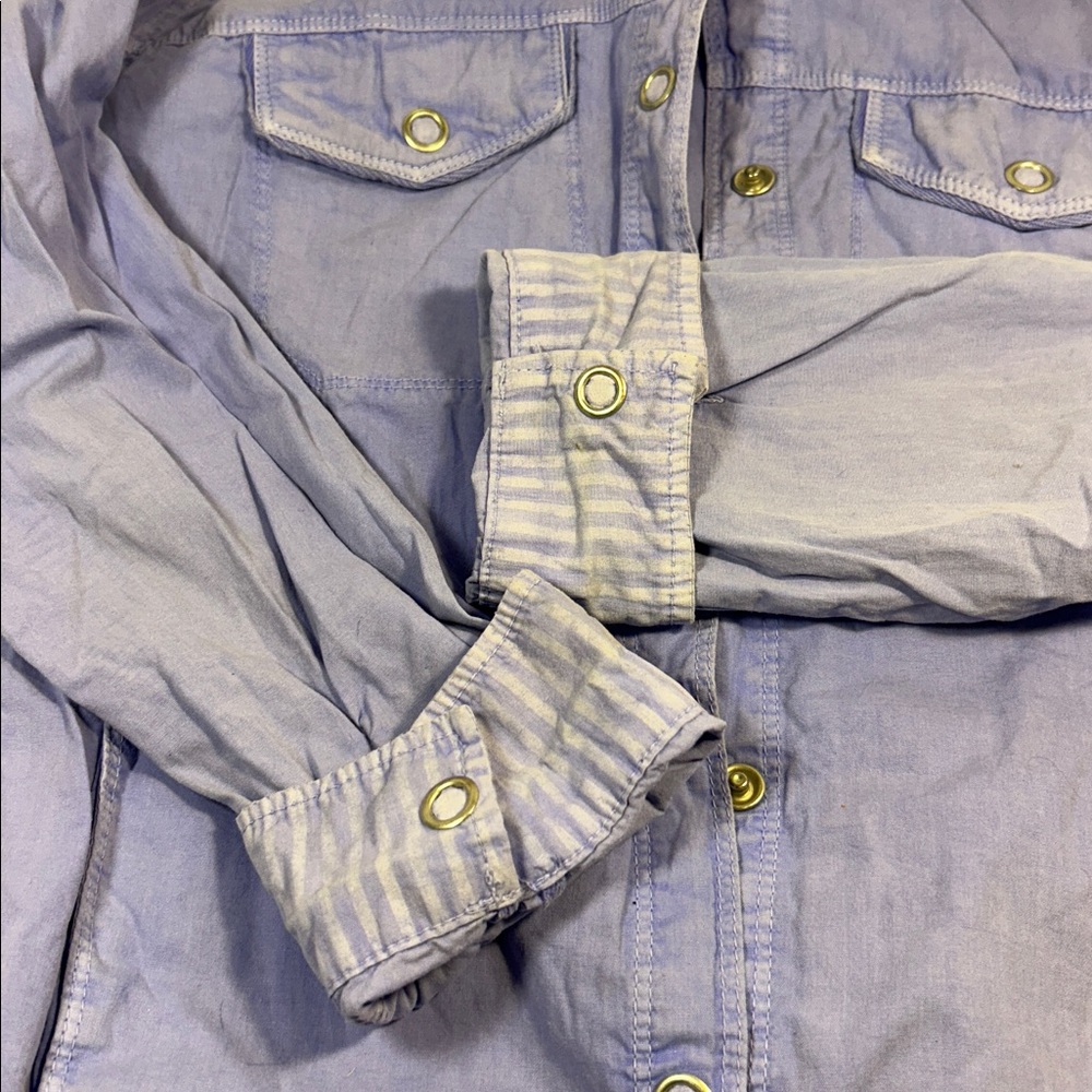 Fresh Produce button down cotton shirt/light jacket - Picture 6 of 9